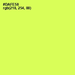 #DAFE58 - Canary Color Image