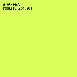 #DAFE5A - Canary Color Image