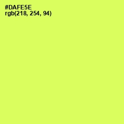 #DAFE5E - Canary Color Image
