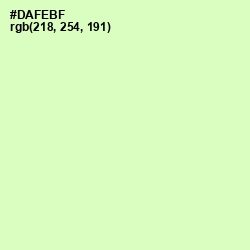 #DAFEBF - Gossip Color Image