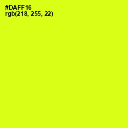 #DAFF16 - Chartreuse Yellow Color Image