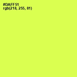 #DAFF51 - Starship Color Image