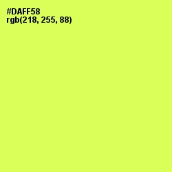 #DAFF58 - Canary Color Image