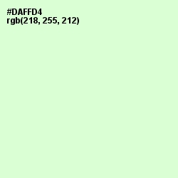 #DAFFD4 - Snowy Mint Color Image