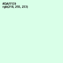 #DAFFE9 - Granny Apple Color Image