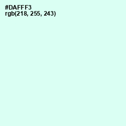 #DAFFF3 - White Ice Color Image