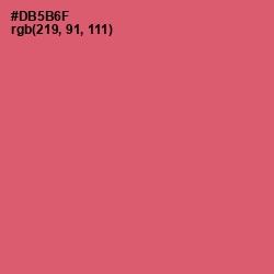 #DB5B6F - Cranberry Color Image