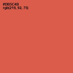 #DB5C4B - Chestnut Rose Color Image