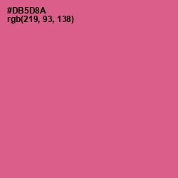 #DB5D8A - Mulberry Color Image