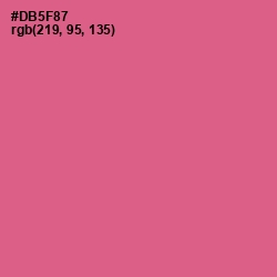 #DB5F87 - Mulberry Color Image