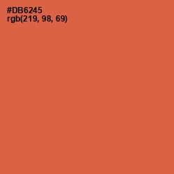 #DB6245 - Red Damask Color Image
