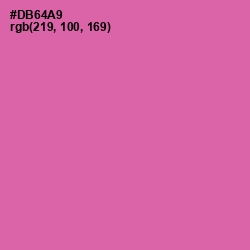#DB64A9 - Hopbush Color Image