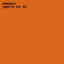#DB6619 - Hot Cinnamon Color Image