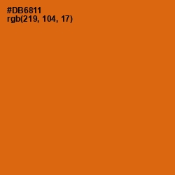 #DB6811 - Hot Cinnamon Color Image