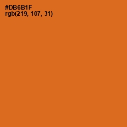 #DB6B1F - Hot Cinnamon Color Image