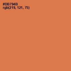 #DB794B - Raw Sienna Color Image