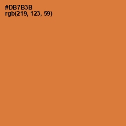 #DB7B3B - Ochre Color Image