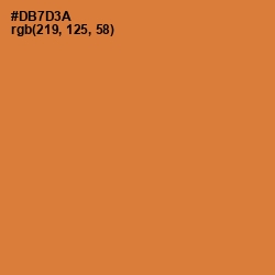#DB7D3A - Ochre Color Image