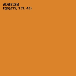 #DB832B - Brandy Punch Color Image