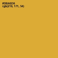 #DBAB36 - Old Gold Color Image