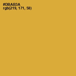 #DBAB3A - Old Gold Color Image