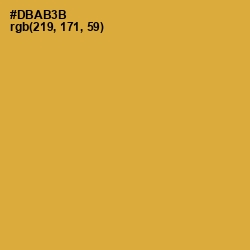 #DBAB3B - Old Gold Color Image