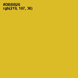 #DBBB26 - Golden Grass Color Image