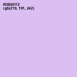 #DBBFF2 - Perfume Color Image