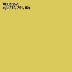 #DBC95A - Wattle Color Image