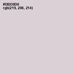 #DBD0D6 - Swiss Coffee Color Image