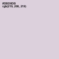 #DBD0DB - Swiss Coffee Color Image