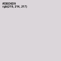 #DBD6D9 - Swiss Coffee Color Image