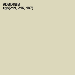 #DBD8BB - Sisal Color Image