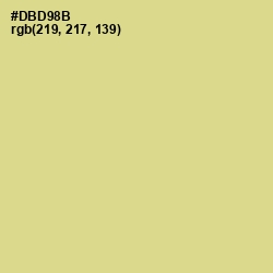 #DBD98B - Winter Hazel Color Image