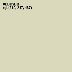 #DBD9BB - Sisal Color Image