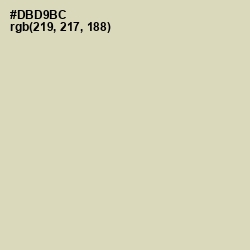 #DBD9BC - Sisal Color Image
