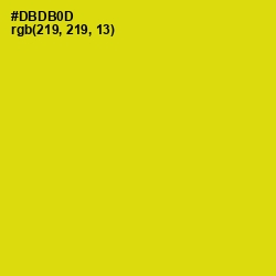 #DBDB0D - Barberry Color Image