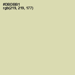 #DBDBB1 - Sapling Color Image