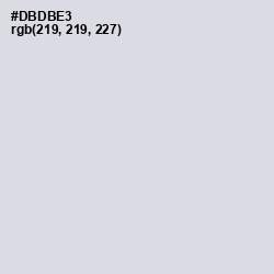 #DBDBE3 - Geyser Color Image