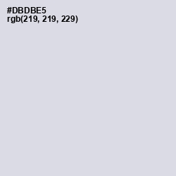 #DBDBE5 - Geyser Color Image
