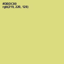 #DBDC80 - Winter Hazel Color Image
