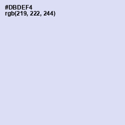 #DBDEF4 - Fog Color Image