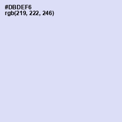 #DBDEF6 - Fog Color Image