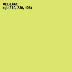 #DBE66C - Yellow Green Color Image