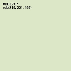 #DBE7C7 - Beryl Green Color Image