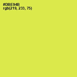 #DBE94B - Wattle Color Image