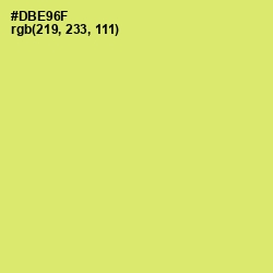 #DBE96F - Yellow Green Color Image