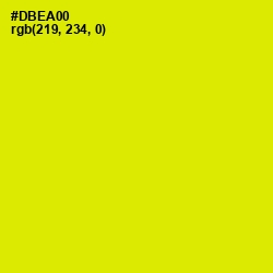 #DBEA00 - Chartreuse Yellow Color Image