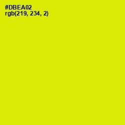 #DBEA02 - Chartreuse Yellow Color Image