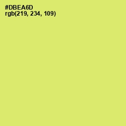 #DBEA6D - Yellow Green Color Image